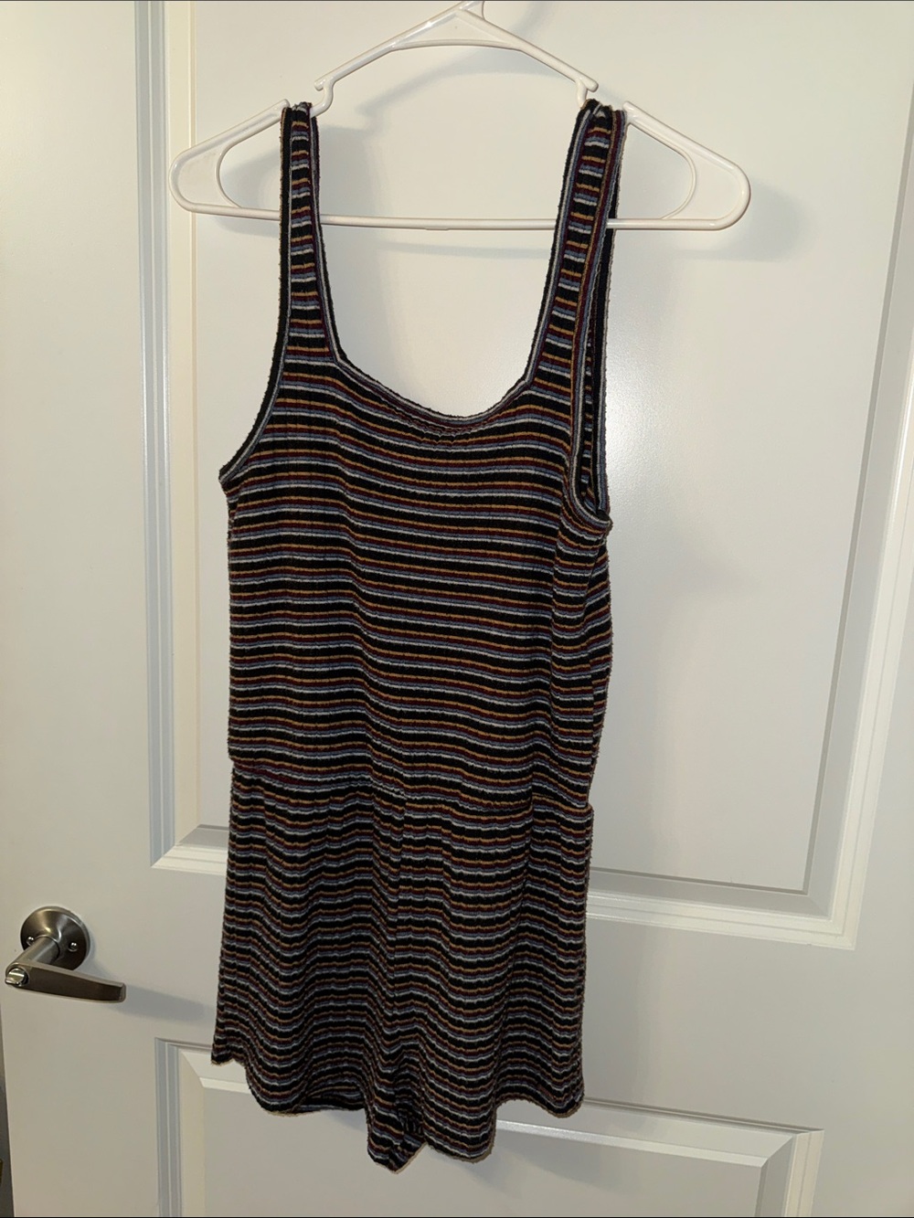 Volcom Multicolor Striped Tank Romper